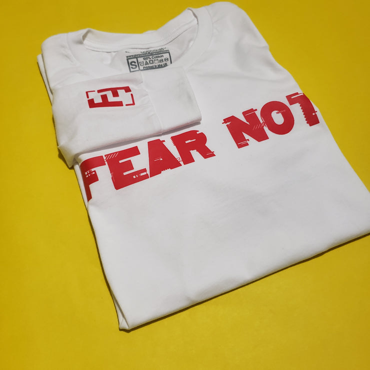 Fear Not "Long Sleeve" (White/Red)
