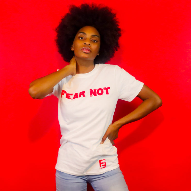 Fear Not "Tee" (White/Red)